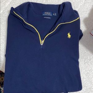 Nice fleece polo quarter zip